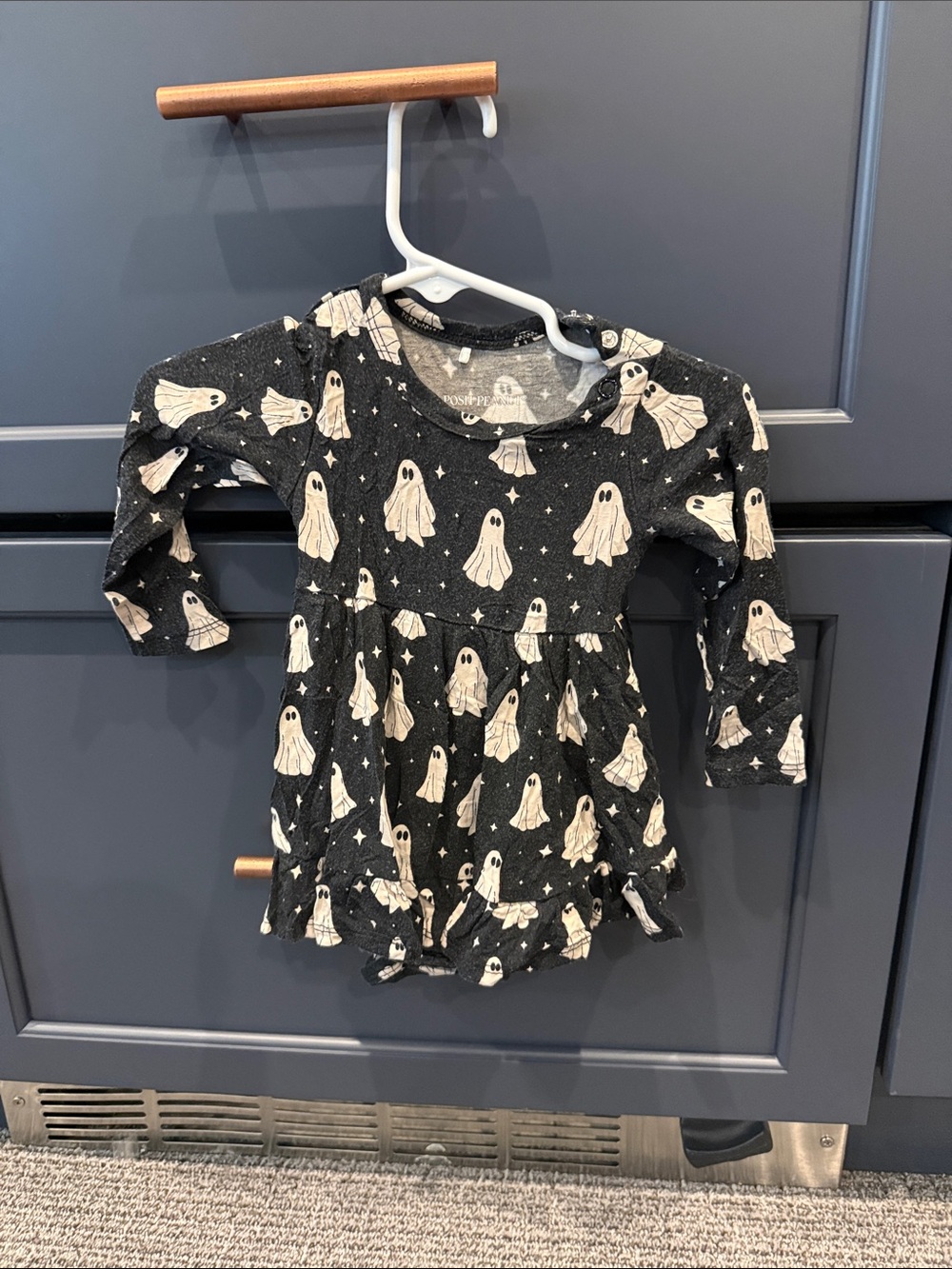 Posh Peanut Ghost Twirl onesie